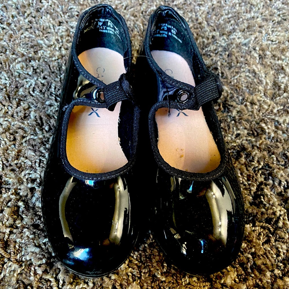 Little Girls Capezio Tap Shoes 12W